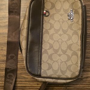 Coach Signature Canvas Crossbody Bag in Brown